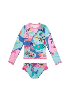 Della Kids' Rashguard Set -Active Swimwear Shop Plash Kids Rashguard Set Della 13690 3