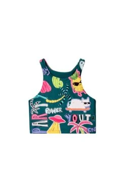 Daz Kids' Crop Top -Active Swimwear Shop Plash Kids Top Daz 13706 2
